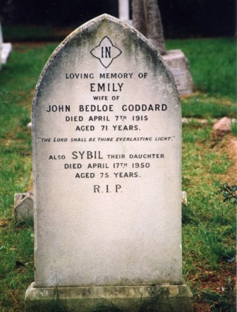 Emily Goddard grave Christchurch Cemetery.JPG
